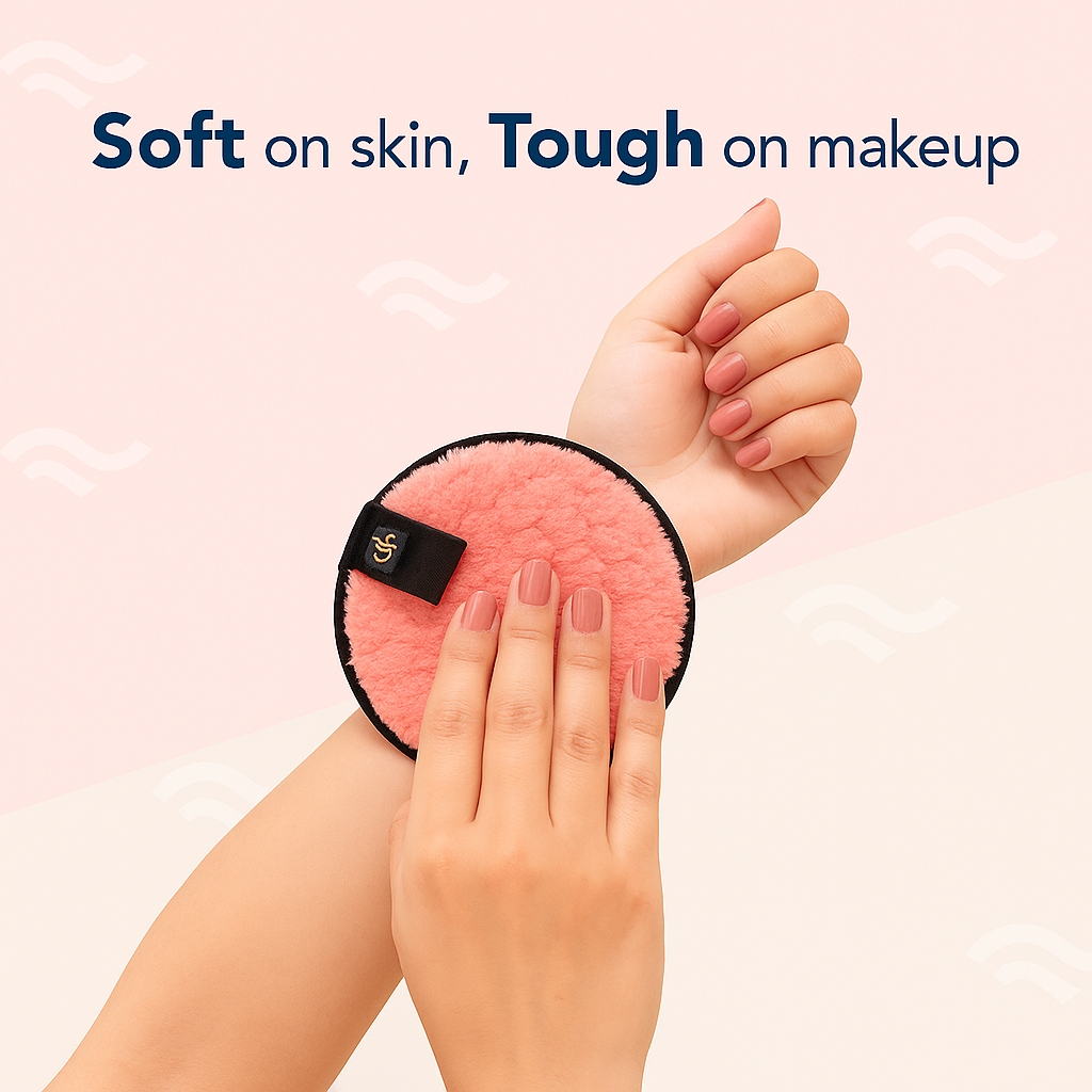 Silkorah Reusable Makeup Remover Pads – Eco-Friendly Microfiber Cleansing Discs for Gentle & Effective Makeup Removal